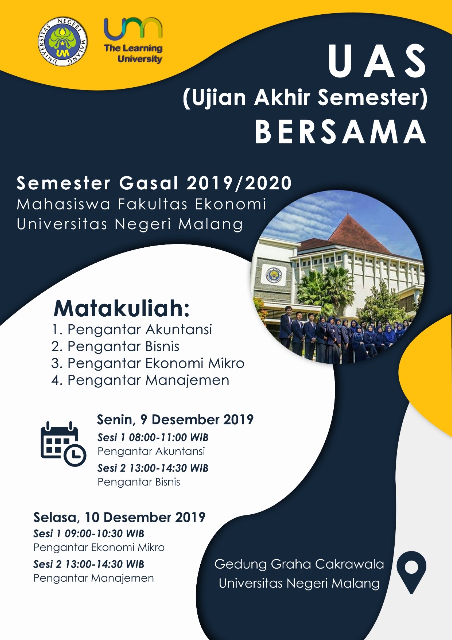 Ujian Akhir Semester (UAS) Bersama FE UM