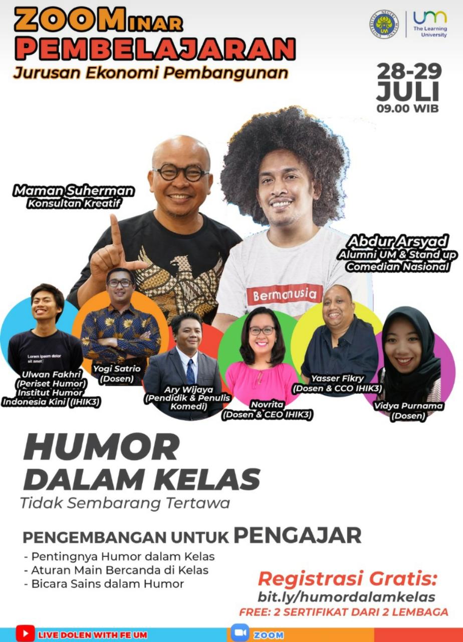 Zoominar Pembelajaran Humor dalam Kelas